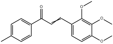 (2E)-1-(4-methylphenyl)-3-(2,3,4-trimethoxyphenyl)prop-2-en-1-one Structure
