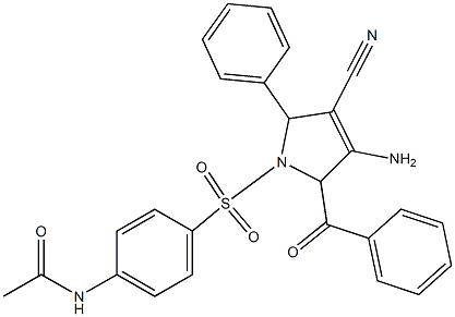 1043691-27-5 N-[4-[(3-amino-2-benzoyl-4-cyano-5-phenyl-2,5-dihydropyrrol-1-yl)sulfonyl]phenyl]acetamide