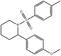 2-(4-Methoxy-phenyl)-1-(toluene-4-sulfonyl)-piperidine 化学構造式