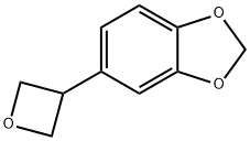 5-(OXETAN-3-YL)BENZO[D][1,3]DIOXOLE 化学構造式