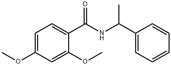 2,4-dimethoxy-N-(1-phenylethyl)benzamide,104613-41-4,结构式