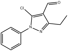 5-chloro-3-ethyl-1-phenyl-1H-pyrazole-4-carbaldehyde Structure