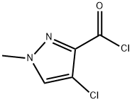 4-chloro-1-methyl-1H-pyrazole-3-carbonyl chloride Struktur