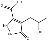 4-(2-hydroxypropyl)-5-oxo-2,5-dihydro-1H-pyrazole-3-carboxylic acid Struktur