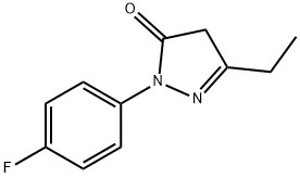 3-ethyl-1-(4-fluorophenyl)-1H-pyrazol-5(4H)-one Structure