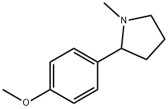 2-(4-METHOXY-PHENYL)-1-METHYL-PYRROLIDINE Struktur