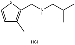 2-methyl-N-[(3-methyl-2-thienyl)methyl]-1-propanamine hydrochloride Structure