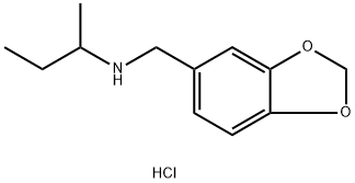 [(2H-1,3-benzodioxol-5-yl)methyl](butan-2-yl)amine hydrochloride, 1049678-13-8, 结构式