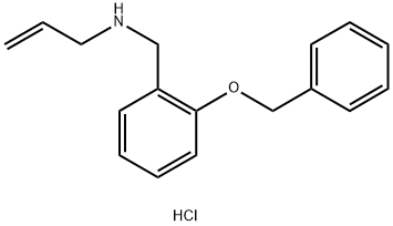 {[2-(benzyloxy)phenyl]methyl}(prop-2-en-1-yl)amine hydrochloride Struktur