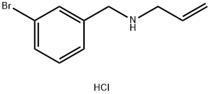 N-(3-ブロモベンジル)-2-プロペン-1-アミン塩酸塩 化学構造式