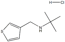 tert-butyl(3-thienylmethyl)amine hydrochloride 化学構造式