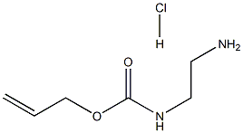 N-(2-アミノエチル)カルバミン酸アリル 化学構造式