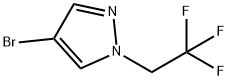 4-BROMO-1-(2,2,2-TRIFLUOROETHYL)-1H-PYRAZOLE, 1049730-37-1, 结构式
