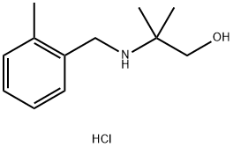 2-methyl-2-[(2-methylbenzyl)amino]-1-propanol hydrochloride 化学構造式