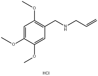 (prop-2-en-1-yl)[(2,4,5-trimethoxyphenyl)methyl]amine hydrochloride, 1050075-94-9, 结构式