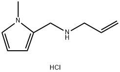 [(1-methyl-1H-pyrrol-2-yl)methyl](prop-2-en-1-yl)amine hydrochloride, 1050075-95-0, 结构式