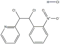 2-[1,2-dichloro-2-(2-nitrophenyl)ethyl]pyridine:hydrochloride Structure