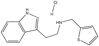 [2-(1H-indol-3-yl)ethyl][(thiophen-2-yl)methyl]amine hydrochloride Structure