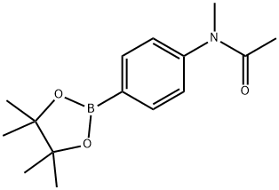 N-甲基-N-(4-(4,4,5,5-四甲基-1,3,2-二噁硼戊环-2-基)苯基)醋胺石, 1056456-21-3, 结构式
