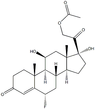 Pregn-4-ene-3,20-dione,21-(acetyloxy)-6-fluoro-11,17-dihydroxy-, (6a,11b)- (9CI)