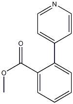 Benzoic acid, 2-(4-pyridinyl)-, methyl ester 结构式