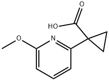 1-(6-Methoxypyridin-2-yl)cyclopropane-1-carboxylic acid Structure
