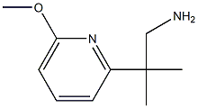 2-(6-メトキシピリジン-2-イル)-2-メチルプロパン-1-アミン 化学構造式