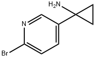 1-(6-BROMOPYRIDIN-3-YL)CYCLOPROPAN-1-AMINE Struktur