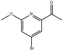 1-(4-bromo-6-methoxypyridin-2-yl)ethanone 结构式