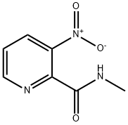 N-メチル-3-ニトロピリジン-2-カルボキサミド 化学構造式
