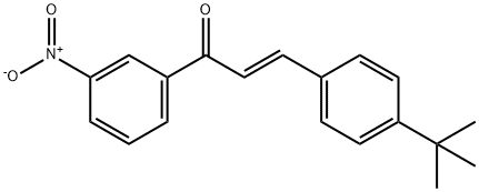 (2E)-3-(4-tert-butylphenyl)-1-(3-nitrophenyl)prop-2-en-1-one,1061636-59-6,结构式