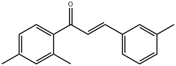 (2E)-1-(2,4-dimethylphenyl)-3-(3-methylphenyl)prop-2-en-1-one Structure