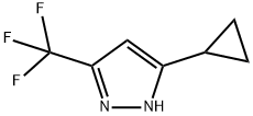 5-CYCLOPROPYL-3-(TRIFLUOROMETHYL)-1H-PYRAZOLE Structure