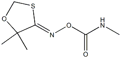 1,3-Oxathiolan-4-one,5,5-dimethyl-, O-[(methylamino)carbonyl]oxime, (Z)- (9CI) Structure