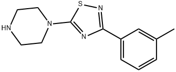 1-[3-(3-methylphenyl)-1,2,4-thiadiazol-5-yl]piperazine Structure