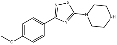 1-[3-(4-methoxyphenyl)-1,2,4-thiadiazol-5-yl]piperazine Structure