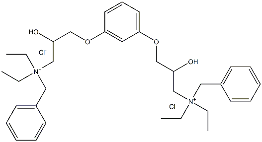 [m-Phenylenebis[oxy(2-hydroxytrimethylene)]]bis[benzyldiethylammoniumchloride] (7CI) Structure