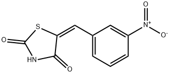 (E)-5-(3-nitrobenzylidene)thiazolidine-2,4-dione Struktur