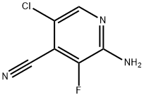 2-氨基-5-氯-3-氟异尼古丁腈, 1064783-31-8, 结构式