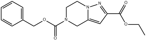 5-Benzyl 2-Ethyl 6,7-Dihydropyrazolo[1,5-A]Pyrazine-2,5(4H)-Dicarboxylate Struktur