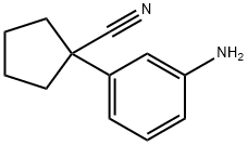 1-(3-AMINOPHENYL)CYCLOPENTANE-1-CARBONITRILE Struktur
