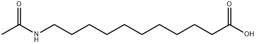 11-(acetylamino)- Undecanoic acid Structure