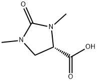 (S)-1,3-dimethyl-2-oxoimidazolidine-4-carboxylic acid 结构式