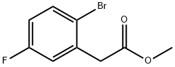 (2-BROMO-5-FLUOROPHENYL)ACETIC ACID METHYL ESTER Structure