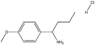 1-(4-甲氧基苯基)丁-1-胺盐酸盐, 1071511-17-5, 结构式