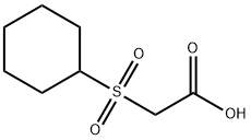 Cyclohexanesulfonyl-acetic acid Structure