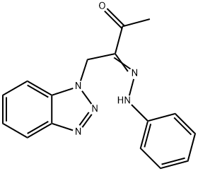 1-(1H-1,2,3-benzotriazol-1-yl)-2,3-butanedione 2-(phenylhydrazone) 结构式