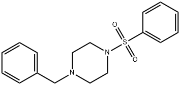 1-benzyl-4-(phenylsulfonyl)piperazine Structure