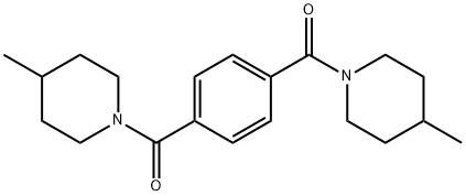 1,4-phenylenebis((4-methylpiperidin-1-yl)methanone) 结构式