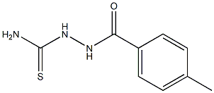 Benzoic acid, 4-methyl-, 2-(aminothioxomethyl)hydrazide 化学構造式